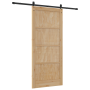 Puerta Deslizante  con Juego de Hardware 93x211 cm de Madera de Pino Sólido | Foro24.es | Tu tienda online para hogar, jardín y más Foro24.es