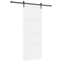 Puerta Corrediza con juego de herrajes blanca 93x232 cm de madera maciza de pino de , Puertas para el hogar - Ref: Foro24-333...
