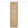 Puerta Deslizante  con Juego de Hardware 61x198.5 cm de Madera Maciza de Pino | Foro24.es | Tu tienda online para hogar, jardín y más Foro24.es
