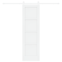 Puerta Corrediza con Juego de Herrajes Blanca 61x198.5 cm de Madera Maciza de Pino de , Puertas para el hogar - Ref: Foro24-3...