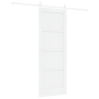 Puerta Corredera con Juego de Hardware Blanca 73.5x198.5 cm Madera Maciza Pino by , Doors for the home - Ref: Foro24-3333747,...