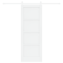 Puerta Corredera con Juego de Hardware Blanca 73.5x198.5 cm Madera Maciza Pino by , Doors for the home - Ref: Foro24-3333747,...
