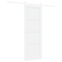 Puerta Corredera con Juego de Hardware Blanca 73.5x198.5 cm Madera Maciza Pino by , Doors for the home - Ref: Foro24-3333747,...