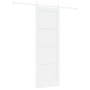 Puerta Deslizante  con Juego de Hardware Blanca 73.5x211 cm Madera Sólida de Pino | Foro24.es | Tu tienda online para hogar, jardín y más Foro24.es