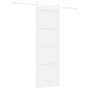 Puerta Deslizante  con Juego de Hardware Blanca 73.5x211 cm Madera Sólida de Pino | Foro24.es | Tu tienda online para hogar, jardín y más Foro24.es