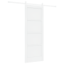 Puerta Corredera  con Juego de Hardware Blanca 78x202 cm Madera Maciza de Pino | Foro24.es | Tu tienda online para hogar, jardín y más Foro24.es