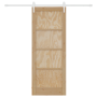 Puerta Deslizante  con Juego de Accesorios 78x202 cm Madera Maciza de Pino | Foro24.es | Tu tienda online para hogar, jardín y más Foro24.es