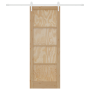 Puerta Deslizante con Juego de Hardware 78x211 cm Madera Maciza de Pino de , Puertas para el hogar - Ref: Foro24-3333752, Pre...