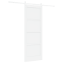 Puerta Deslizante  con Juego de Hardware Blanca 78x211 cm Madera Maciza de Pino | Foro24.es | Tu tienda online para hogar, jardín y más Foro24.es