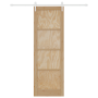 Puerta Corrediza  con Juego de Herrajes 78x232 cm de Madera Maciza de Pino | Foro24.es | Tu tienda online para hogar, jardín y más Foro24.es