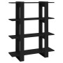 Schwarzes Regal/Raumteiler 100x30x123,5 cm von vidaXL, Bücherregale und Regale - Ref: Foro24-811539, Preis: 61,77 €, Rabatt: %