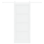 Puerta deslizante con herrajes blancos 83x202 cm de madera sólida de pino by , Doors for the home - Ref: Foro24-3333757, Pric...
