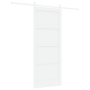 Puerta deslizante con herrajes blancos 83x202 cm de madera sólida de pino by , Doors for the home - Ref: Foro24-3333757, Pric...