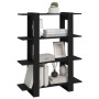 Schwarzes Regal/Raumteiler 100x30x123,5 cm von vidaXL, Bücherregale und Regale - Ref: Foro24-811539, Preis: 61,77 €, Rabatt: %