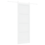 Puerta Corrediza  con Juego de Hardware Blanca 83x232 cm Madera Maciza de Pino | Foro24.es | Tu tienda online para hogar, jardín y más Foro24.es