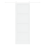 Puerta Corrediza  con Juego de Hardware Blanca 83x232 cm Madera Maciza de Pino | Foro24.es | Tu tienda online para hogar, jardín y más Foro24.es