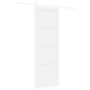 Puerta Corrediza  con Juego de Hardware Blanca 83x232 cm Madera Maciza de Pino | Foro24.es | Tu tienda online para hogar, jardín y más Foro24.es