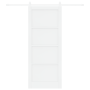 Puerta Corredera  con Juego de Hardware Blanca 86x211 cm Madera Maciza de Pino | Foro24.es | Tu tienda online para hogar, jardín y más Foro24.es