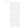 Puerta Corrediza  con Juego de Hardware Blanco 93x202 cm Madera Sólida de Pino | Foro24.es | Tu tienda online para hogar, jardín y más Foro24.es