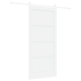 Puerta Corrediza  con Juego de Hardware Blanco 93x202 cm Madera Sólida de Pino | Foro24.es | Tu tienda online para hogar, jardín y más Foro24.es