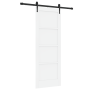 Puerta corredera con accesorios 'ORKDAL'Madera sólida blanca de pino de , Puertas para el hogar - Ref: Foro24-3333775, Precio...