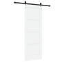 Puerta corredera con accesorios 'ORKDAL'Madera sólida blanca de pino de , Puertas para el hogar - Ref: Foro24-3333775, Precio...