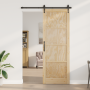 Puerta Deslizante con Juego de Hardware 'ORKDAL'Madera Sólida de Pino de , Puertas para el hogar - Ref: Foro24-3333788, Preci...