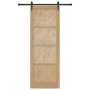 Puerta Deslizante con Juego de Hardware 'ORKDAL'Madera Sólida de Pino de , Puertas para el hogar - Ref: Foro24-3333788, Preci...