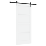 Puerta Deslizante  con Juego de Hardware 'ORKDAL'Madera Sólida Blanca de Pino | Foro24.es | Tu tienda online para hogar, jardín y más Foro24.es