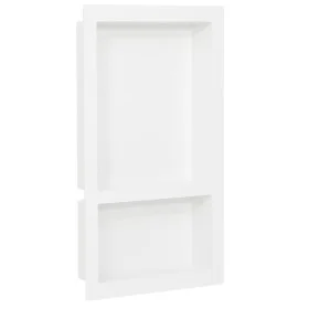 Duschnische mit 2 glänzend weißen Abteilen 41x51x10 cm von vidaXL, Duschwände und Duschwände - Ref: Foro24-151398, Preis: 108...