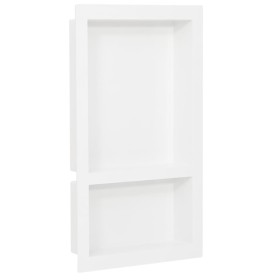 Duschnische mit 2 glänzend weißen Abteilen 41x51x10 cm von vidaXL, Duschwände und Duschwände - Ref: Foro24-151398, Preis: 87,...
