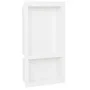 Shower niche with 2 glossy white compartments 41x51x10 cm by vidaXL, Shower walls and screens - Ref: Foro24-151398, Price: 10...