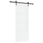 Puerta Deslizante con Juego de Herrajes 'ORKDAL'Blanca de Madera Sólida de Pino de , Puertas para el hogar - Ref: Foro24-3333...
