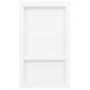 Shower niche with 2 glossy white compartments 41x51x10 cm by vidaXL, Shower walls and screens - Ref: Foro24-151398, Price: 10...