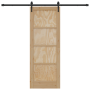 Puerta Deslizante con Juego de Herrajes 'ORKDAL'de Madera Sólida de Pino | Foro24.es | Tu tienda online para hogar, jardín y más Foro24.es