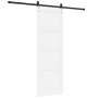 Puerta Deslizante con Juego de Herrajes 'ORKDAL'Blanca de Madera Maciza de Pino de , Puertas para el hogar - Ref: Foro24-3333...