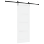 Puerta Deslizante  con Juego de Hardware 'ORKDAL'Madera Sólida Blanca | Foro24.es | Tu tienda online para hogar, jardín y más Foro24.es