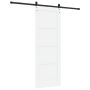 Puerta Deslizante  con Juego de Hardware 'ORKDAL'Madera Sólida Blanca | Foro24.es | Tu tienda online para hogar, jardín y más Foro24.es