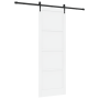 Puerta Deslizante con Juego de Hardware 'ORKDAL'Madera Sólida Blanca de Pino de , Puertas para el hogar - Ref: Foro24-3333817...