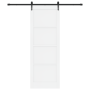 Puerta Deslizante con Juego de Hardware 'ORKDAL'Madera Sólida Blanca de Pino de , Puertas para el hogar - Ref: Foro24-3333817...