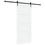 Puerta Deslizante  con Conjunto de Hardware 'ORKDAL'Blanca de Madera Sólida de Pino | Foro24.es | Tu tienda online para hogar, jardín y más Foro24.es
