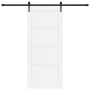 Puerta Deslizante  con Conjunto de Hardware 'ORKDAL'Blanca de Madera Sólida de Pino | Foro24.es | Tu tienda online para hogar, jardín y más Foro24.es