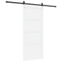 Puerta Deslizante  con Conjunto de Hardware 'ORKDAL'Blanca de Madera Sólida de Pino | Foro24.es | Tu tienda online para hogar, jardín y más Foro24.es