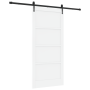 Puerta Corredera con Juego de Hardware 'ORKDAL'Blanca de Madera Sólida de Pino | Foro24.es | Tu tienda online para hogar, jardín y más Foro24.es