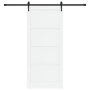 Puerta Deslizante  con Juego de Hardware 'ORKDAL'Madera Sólida Blanca de Pino | Foro24.es | Tu tienda online para hogar, jardín y más Foro24.es