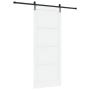 Puerta Corredera  con Juego de Herrajes 'ORKDAL'Madera Sólida Blanca de Pino | Foro24.es | Tu tienda online para hogar, jardín y más Foro24.es