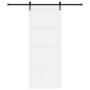 Puerta Corredera  con Juego de Herrajes 'ORKDAL'Madera Sólida Blanca de Pino | Foro24.es | Tu tienda online para hogar, jardín y más Foro24.es