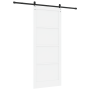 Puerta Corredera  con Juego de Herrajes 'ORKDAL'Madera Sólida Blanca de Pino | Foro24.es | Tu tienda online para hogar, jardín y más Foro24.es