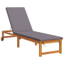 Tumbonas de 2 pcs con mesa y cojines de madera maciza de acacia de , Tumbonas - Ref: Foro24-3333835, Precio: 403,08 €, Descue...