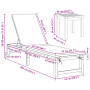 Tumbonas de 2 pcs con mesa y cojines de madera maciza de acacia de , Tumbonas - Ref: Foro24-3333835, Precio: 403,08 €, Descue...